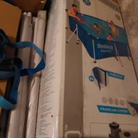 piscina completa con depuratore e pastiglie cloro 