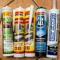 5 cartucce di silicone