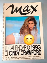 MAX Calendario 1993 Cindy Crawford vintage