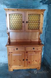 Credenza in legno, stile tirolese