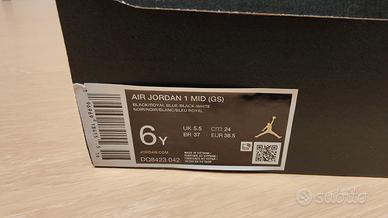 Nike air Jordan  1 Mid tg 38.5