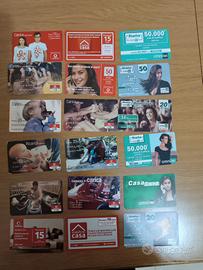 schede ricariche Omnitel,  Vodafone e wind 