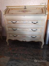 Ribalta laccata veneziana-fiori dipinti-cornici do