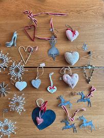 Lotto decorazioni natalizie/casa shabby chic