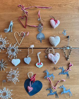 Lotto decorazioni natalizie/casa shabby chic