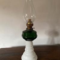 lampada ad olio ceramica e vetro