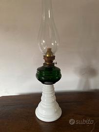 lampada ad olio ceramica e vetro