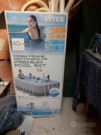 PISCINA FUORI TERRA INTEX  4mX 2m ALTEZZA 1m