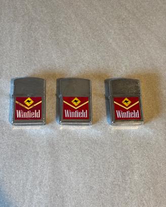 Set di 3 accendini Winfield zippo