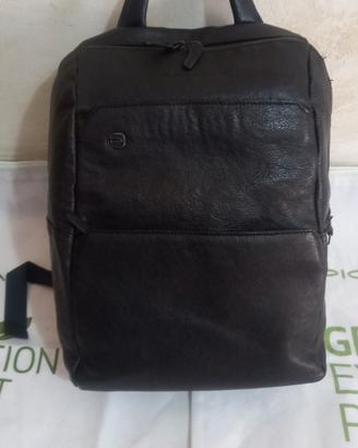 zaino piquadro nero in pelle 