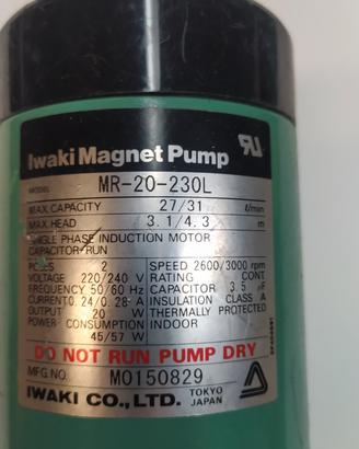pompa magnetica iwaki