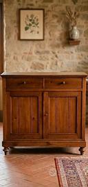 Splendida Credenza in Noce Massello - Fine '800