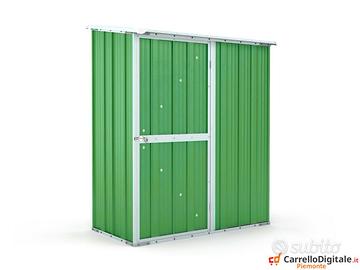 Casetta box giardino Acciaio 155x100 verde chiaro