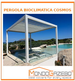 Pergola bioclimatica manuale Cosmos 3x3 e 3x4 mt