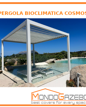 Pergola bioclimatica manuale Cosmos 3x3 e 3x4 mt