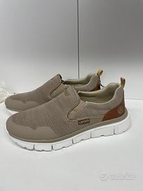 Slip-on in tessuto leggero n 43 beige leoss