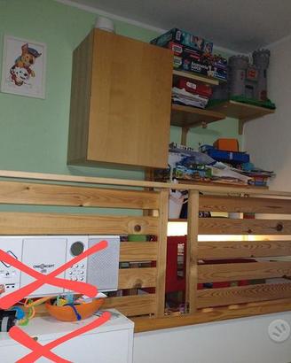 Letto  kura ikea modificato