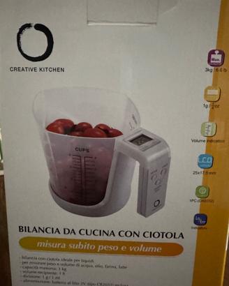 bilancia con ciotola cucina Cups