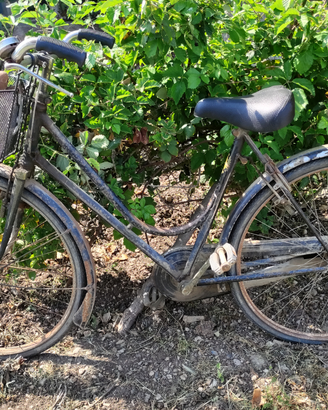 Vecchia Bicicletta Bianchi Donna 26 1/2 Bacchetta