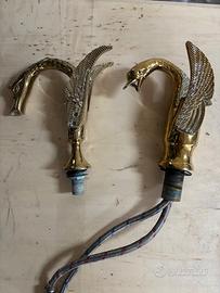Rubinetti in ottone a forma di cigno