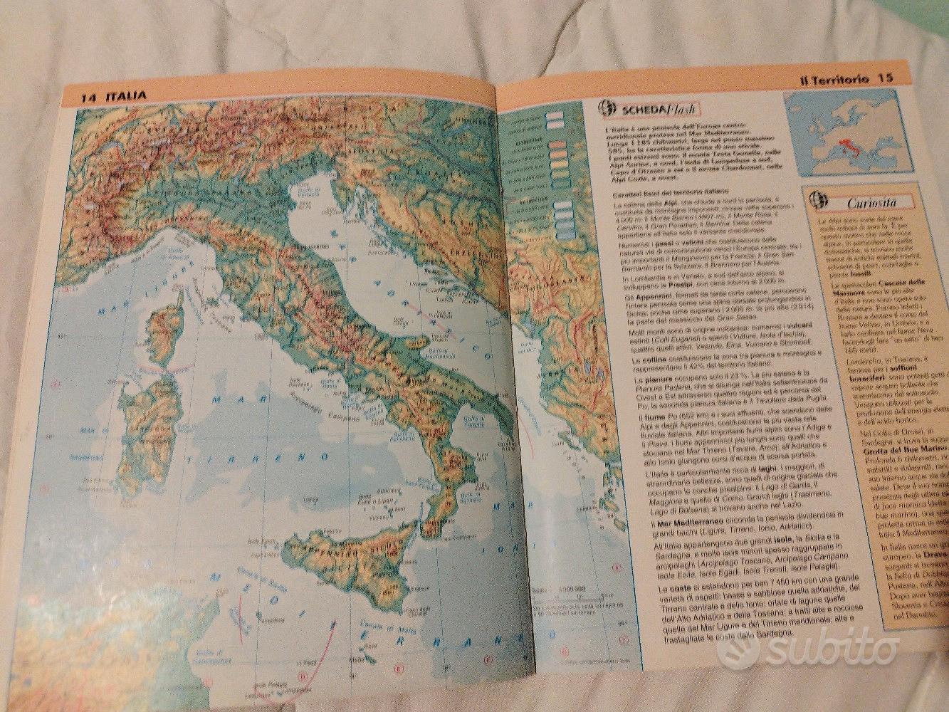 Grande atlante geografico d'Europa e d'Italia - Libro Usato - De Agostini 