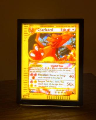 Litofania Stampa 3D Lampada Pokémon Charizard