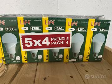 5 Lampade Led Goccia E27 14w Luce Naturale