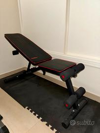 Panca Reclinabile in Pelle 0°–90° Palestra Casa