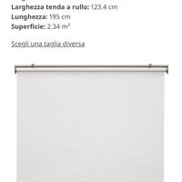 Tenda a rullo bianca nuova