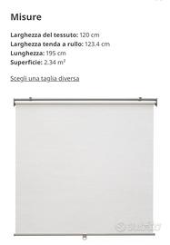 Tenda a rullo bianca nuova