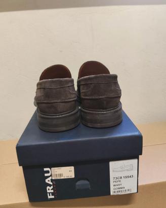 Mocassino (penny loafer) uomo in pelle scamosciata