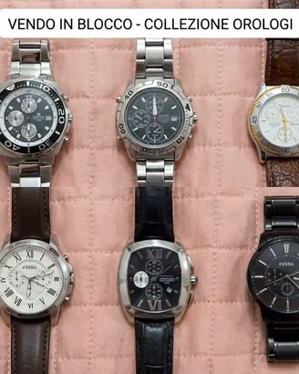 Blocco collezione di 10 orologi tante marche impor