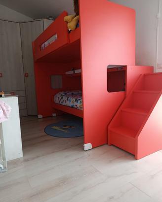 Cameretta a soppalco per bambini