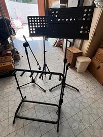 2,Leggio 1.Asta Microfono 1.Rastrelliera chitarre