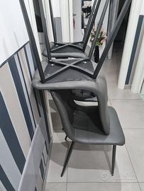 Sedie antracite da pranzo 
