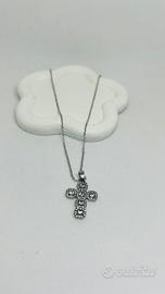 Collana croce tennis