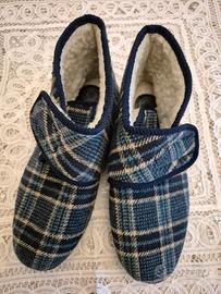 Pantofole alte invernali in lana