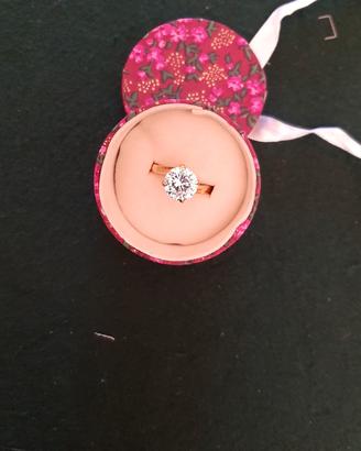 anello argento e zircone 