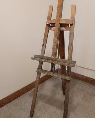 cavalletto da pittore vintage 