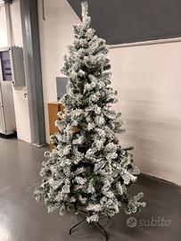 Albero Natale innevato 200 cm nuovo