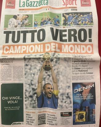 Gazzetta dello Sport Mondiali 2006  10-11-5 luglio