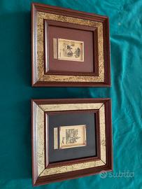 Coppia di quadretti "Goldenart"