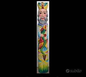 Santone Siciliano decorativo, raffigurante un tot