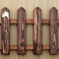 Attaccapanni rustico in legno massello