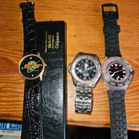 tre orologi  immage nuovo swatch e Suisse military