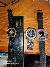tre orologi  immage nuovo swatch e Suisse military
