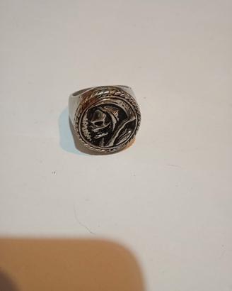 Anello Grim Reaper / Tristo Mietitore stile biker