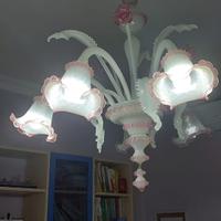 Lampadario in vetro di murano