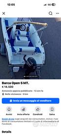 Barca a motore marchiata CE