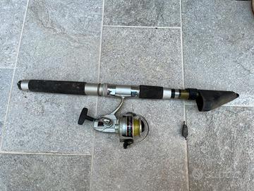Canna da pesca vintage + mulinello Isuzu Charger
